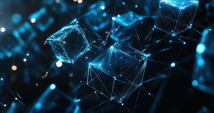 Blockchain network connecting wallets and on-chain credit signals.